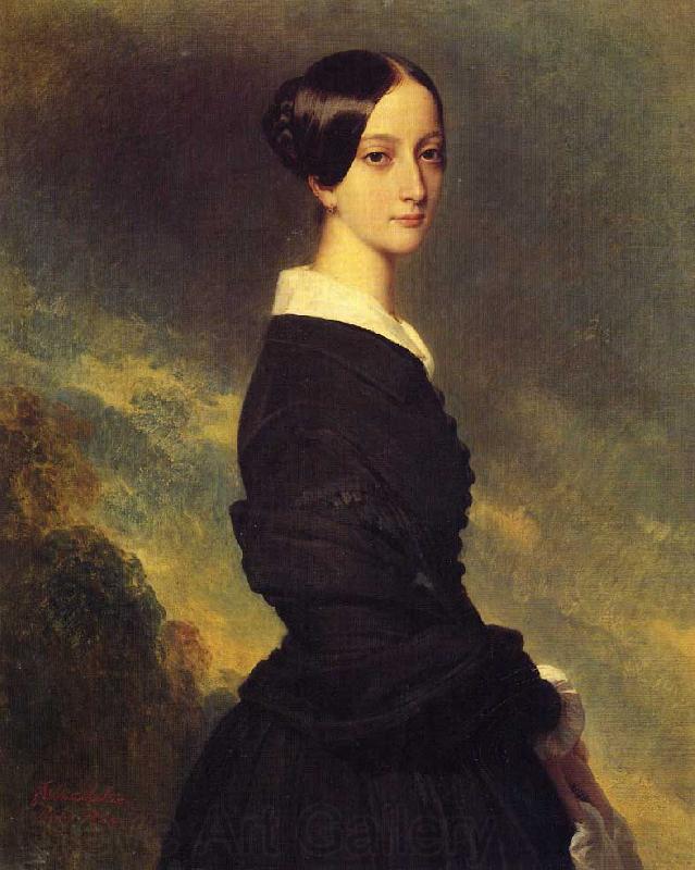 Franz Xaver Winterhalter Francoise Caroline Gonzague, Princesse de Joinville Norge oil painting art